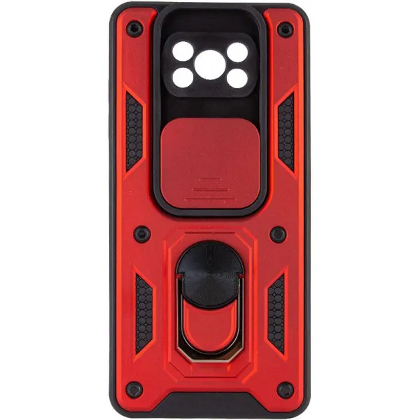 Чехол Ummi Camshield Serge Ring для Xiaomi Poco X3 NFC / Poco X3 Pro — Красный — фото 1 Чехол Ummi Camshield Serge Ring для Xiaomi Poco X3 NFC / Poco X3 Pro — Красный — фото 1