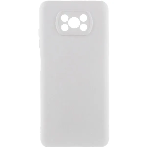 Чехол Silicone Cover Ummi Lakshmi Full Camera (AA) для Xiaomi Poco X3 NFC / Poco X3 Pro — Белый