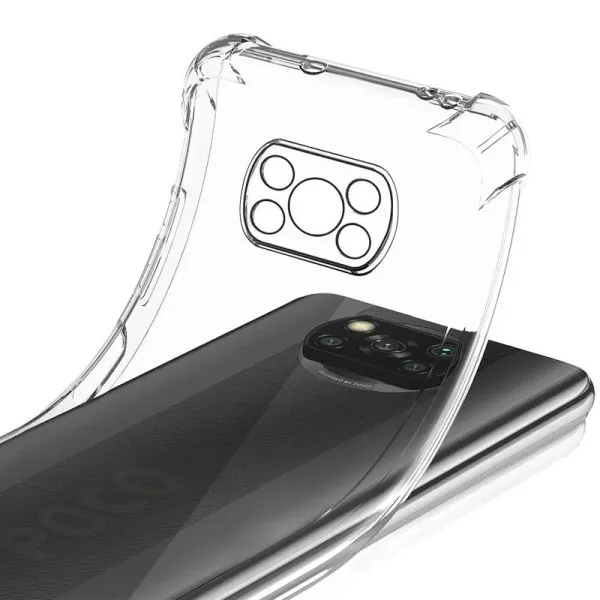 TPU чехол GETMAN Ease logo усиленные углы Full Camera для Xiaomi Poco X3 NFC / Poco X3 Pro — Прозрачный — фото 2 TPU чехол GETMAN Ease logo усиленные углы Full Camera для Xiaomi Poco X3 NFC / Poco X3 Pro — Прозрачный — фото 2