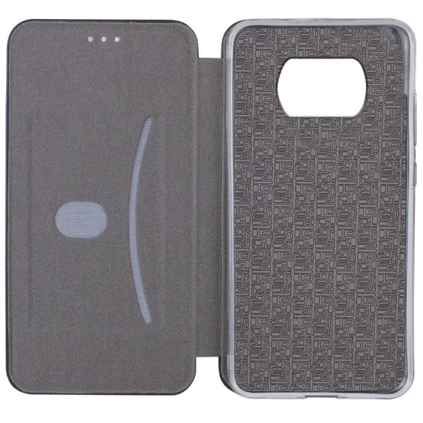 Шкіряний чохол-книжка Classy для Xiaomi Poco X3 NFC / Poco X3 Pro — Темно-синій — фото 2