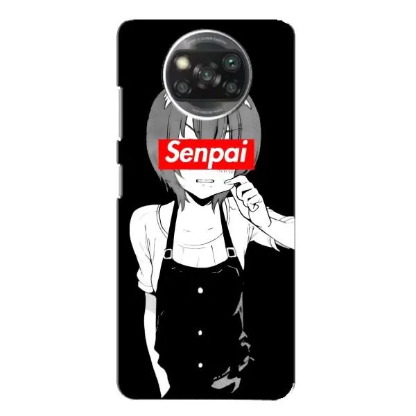 Чохол з принтом «Senpai» для Xiaomi POCO X3