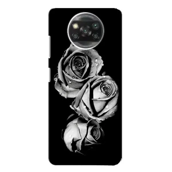 Чохол з принтом «Чорна троянда» для Xiaomi POCO X3