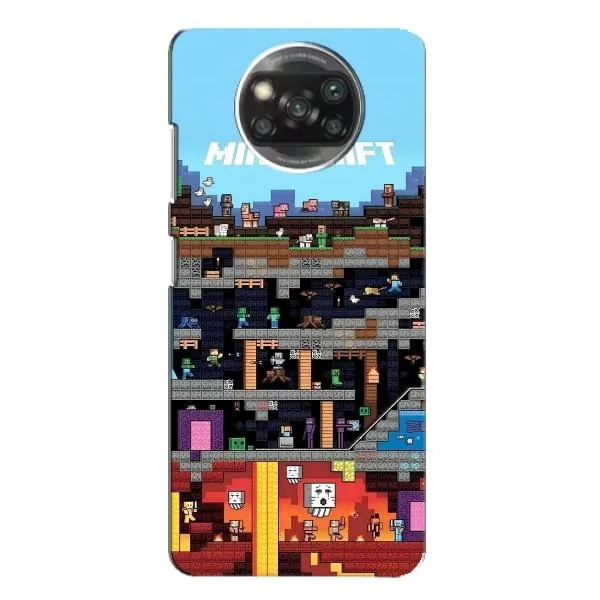 Чохол з принтом «фон Minecraft» для Xiaomi POCO X3 Чохол з принтом «фон Minecraft» для Xiaomi POCO X3