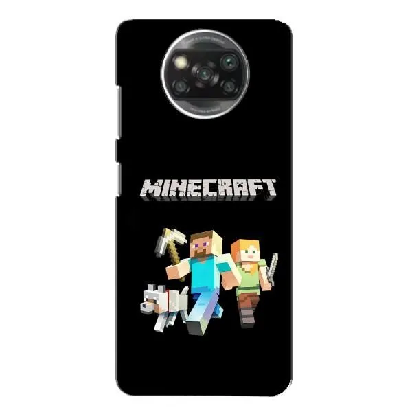 Чохол з принтом «герої Minecraft» для Xiaomi POCO X3 Чохол з принтом «герої Minecraft» для Xiaomi POCO X3