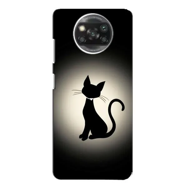 Чехол с принтом «Силуэт котика» для Xiaomi POCO X3