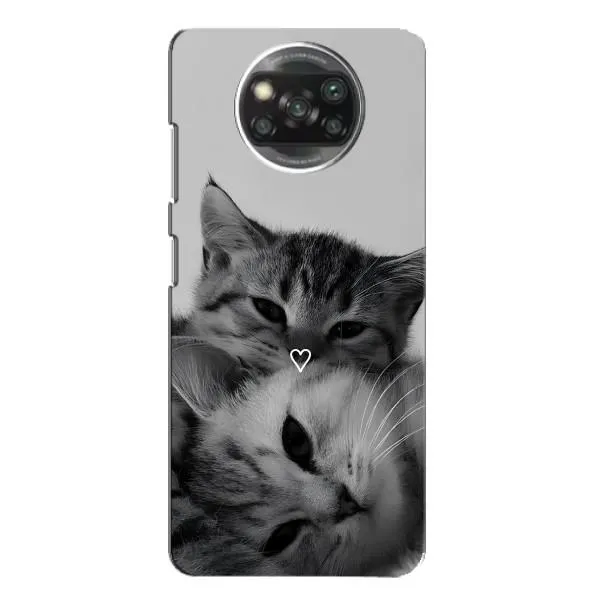 Чехол с принтом «Пара котов» для Xiaomi POCO X3