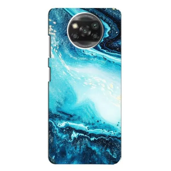 Чохол з принтом «Блакитний мрамор» для Xiaomi POCO X3