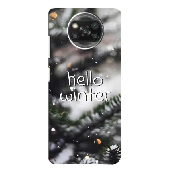 Чехол с принтом «Hello winter» для Xiaomi POCO X3