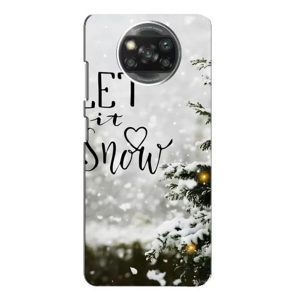 Чехол с принтом «Let it snow» для Xiaomi POCO X3