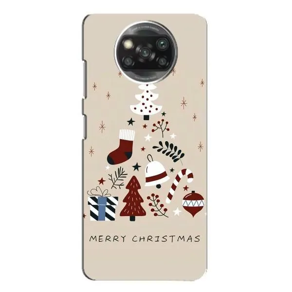 Чохол з принтом «Merry Christmas» для Xiaomi POCO X3