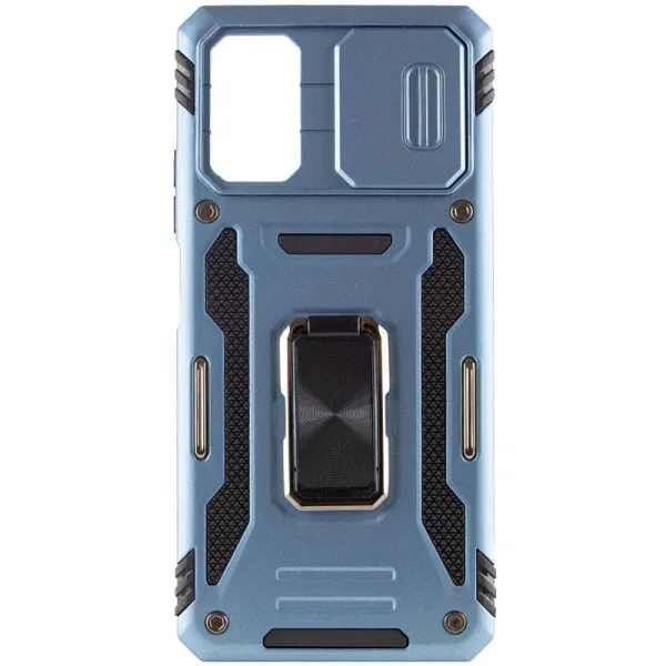Ударостійкий чохол Camshield Army Ring для Xiaomi Poco X5 Pro 5G / Note 12 Pro 5G — Блакитний — фото 3