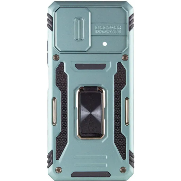 Ударостійкий чохол Camshield Army Ring для Xiaomi Poco X5 Pro 5G / Note 12 Pro 5G — Зелений — фото 2