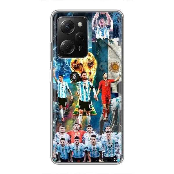 Чехол с принтом «Аргентина Месси» для Xiaomi POCO X5 Pro (5G)