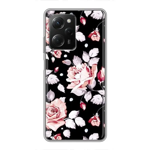 Чехол с принтом «Цветочки на черном» для Xiaomi POCO X5 Pro (5G) Чехол с принтом «Цветочки на черном» для Xiaomi POCO X5 Pro (5G)
