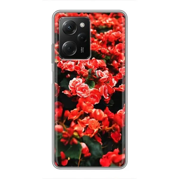 Чехол с принтом «Цветы красные» для Xiaomi POCO X5 Pro (5G) Чехол с принтом «Цветы красные» для Xiaomi POCO X5 Pro (5G)