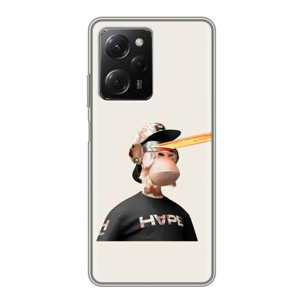 Чехол с принтом «обезьяна NFT в очках» для Xiaomi POCO X5 Pro (5G)
