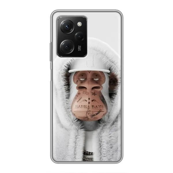 Чехол с принтом «обезьяна NFT в тату» для Xiaomi POCO X5 Pro (5G)