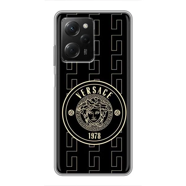 Чехол с принтом «Лого Версаче» для Xiaomi POCO X5 Pro (5G)