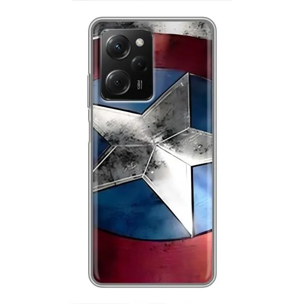 Чехол с принтом «Щит Капитана Америки» для Xiaomi POCO X5 Pro (5G) Чехол с принтом «Щит Капитана Америки» для Xiaomi POCO X5 Pro (5G)
