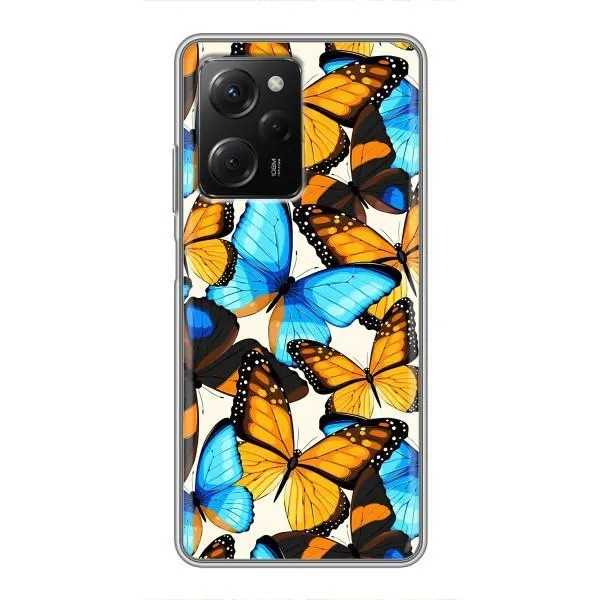 Чехол с принтом «Яркие бабочки» для Xiaomi POCO X5 Pro (5G) Чехол с принтом «Яркие бабочки» для Xiaomi POCO X5 Pro (5G)