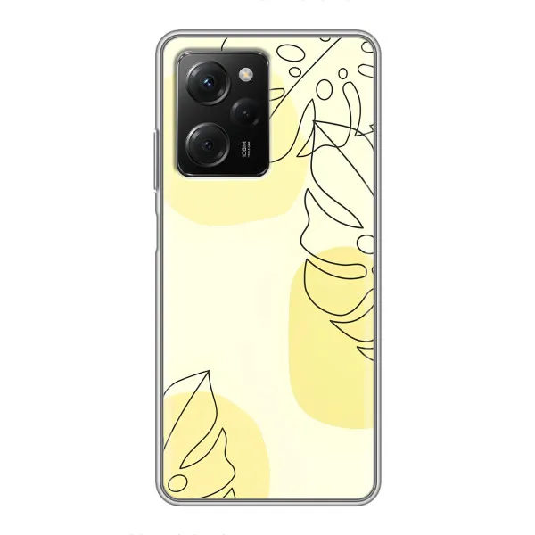 Чохол з принтом «Жовта монстера арт» для Xiaomi POCO X5 Pro (5G)