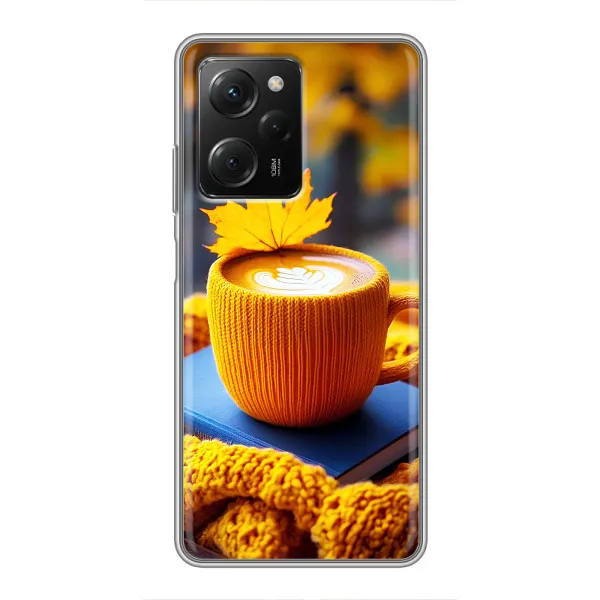 Чехол с принтом «Кофе на желтом пледе» для Xiaomi POCO X5 Pro (5G)