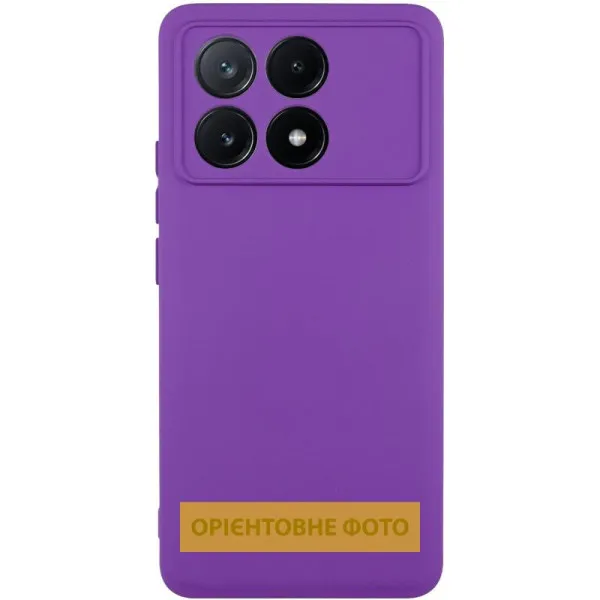 Чехол TPU GETMAN Liquid Silk Full Camera для Xiaomi Poco X6 / Note 13 Pro 5G — Фиолетовый — фото 1