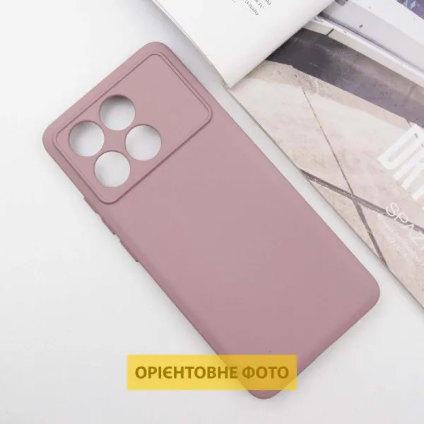 Чехол TPU GETMAN Liquid Silk Full Camera для Xiaomi Poco X6 / Note 13 Pro 5G — Розовый — фото 2