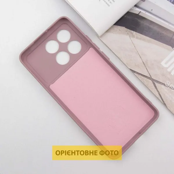 Чехол TPU GETMAN Liquid Silk Full Camera для Xiaomi Poco X6 / Note 13 Pro 5G — Розовый — фото 3