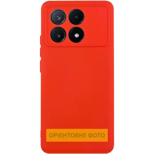 Чехол TPU GETMAN Liquid Silk Full Camera для Xiaomi Poco X6 / Note 13 Pro 5G — Красный — фото 1