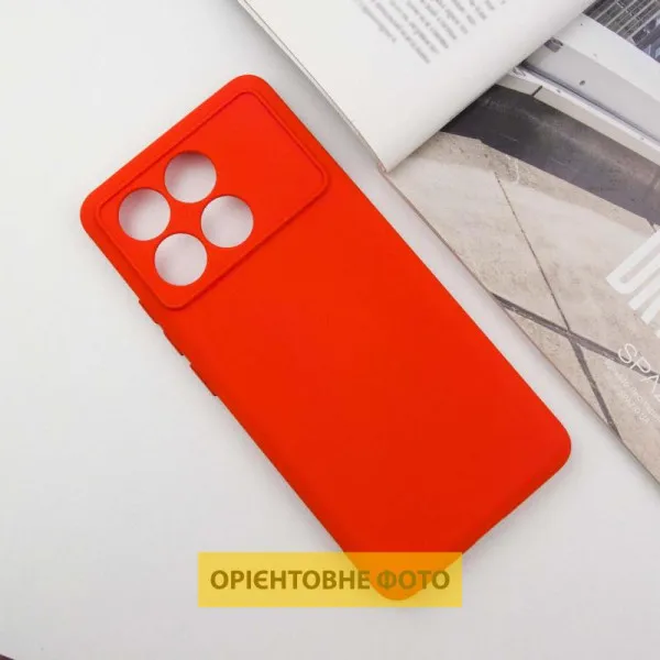 Чехол TPU GETMAN Liquid Silk Full Camera для Xiaomi Poco X6 / Note 13 Pro 5G — Красный — фото 2
