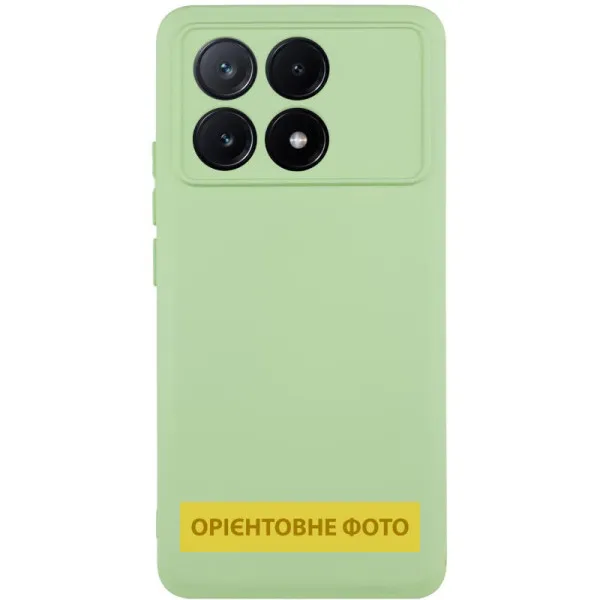 Чехол TPU GETMAN Liquid Silk Full Camera для Xiaomi Poco X6 / Note 13 Pro 5G — Зеленый — фото 1