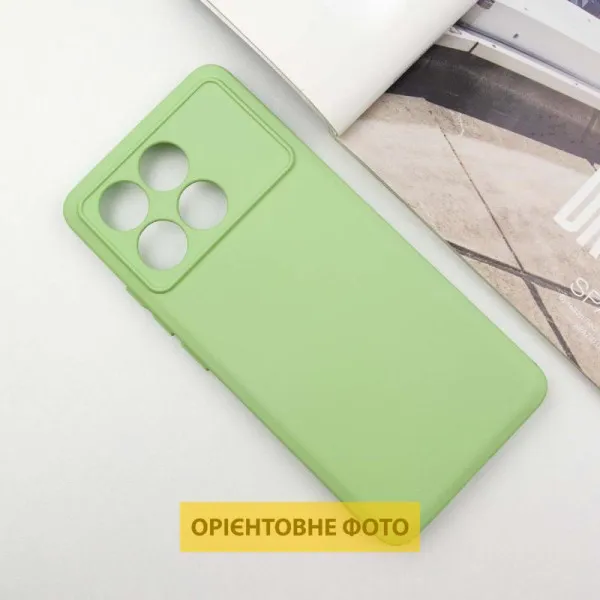 Чехол TPU GETMAN Liquid Silk Full Camera для Xiaomi Poco X6 / Note 13 Pro 5G — Зеленый — фото 2