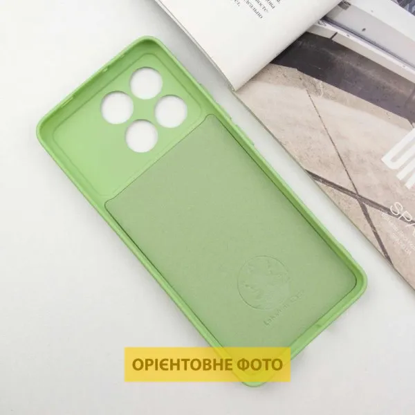 Чехол TPU GETMAN Liquid Silk Full Camera для Xiaomi Poco X6 / Note 13 Pro 5G — Зеленый — фото 3