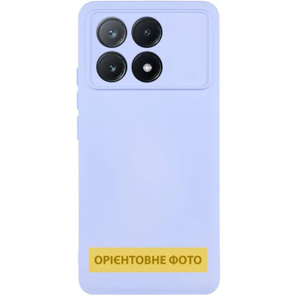 Чехол TPU GETMAN Liquid Silk Full Camera для Xiaomi Poco X6 / Note 13 Pro 5G — Сиреневый — фото 1