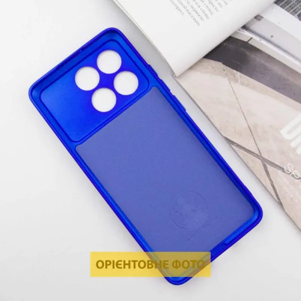 Чехол TPU GETMAN Liquid Silk Full Camera для Xiaomi Poco X6 / Note 13 Pro 5G — Синий — фото 3