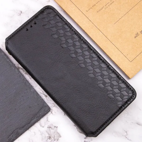 Кожаный чехол-книжка GETMAN Cubic (PU) для Xiaomi Poco X6 / Note 13 Pro 5G — Черный — фото 5