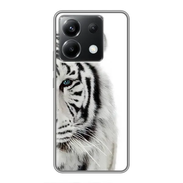 Чехол с принтом «Белый Тигр» для Xiaomi POCO X6 5G