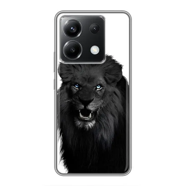 Чехол с принтом «Черный ЛЕВ» для Xiaomi POCO X6 5G