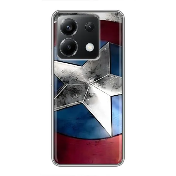 Чохол з принтом «Щит Капітана Америки» для Xiaomi POCO X6 5G