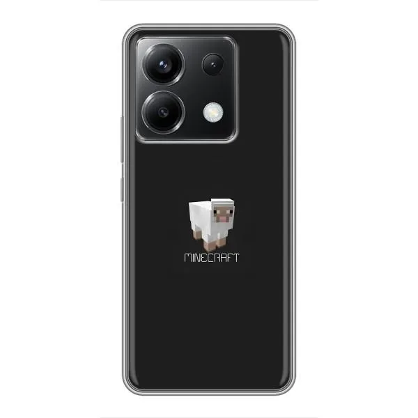 Чехол с принтом «Овечка Майнкрафт» для Xiaomi POCO X6 5G
