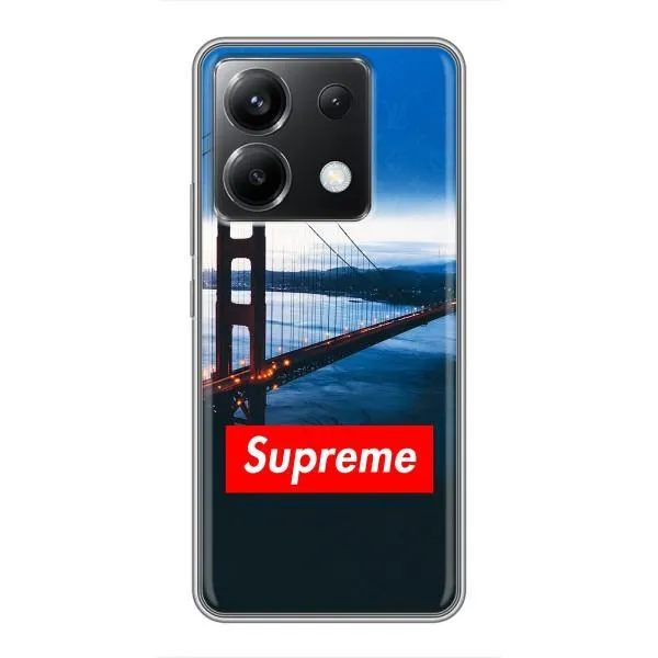 Чохол з принтом «Стиль Supreme» для Xiaomi POCO X6 5G