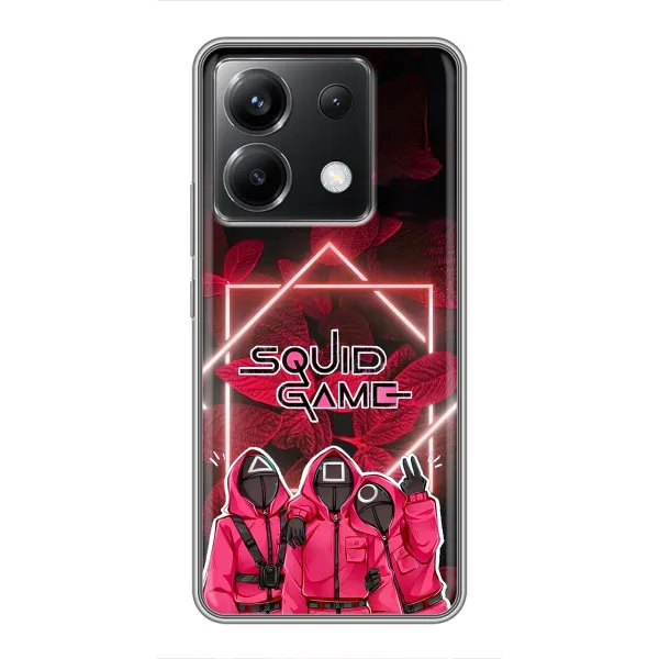 Чохол з принтом «Охоронці Гра кальмара» для Xiaomi POCO X6 5G Чохол з принтом «Охоронці Гра кальмара» для Xiaomi POCO X6 5G