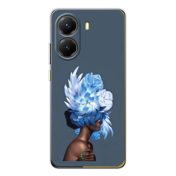 Чехол с принтом «Цветы на голове» для Xiaomi POCO X7 Pro Чехол с принтом «Цветы на голове» для Xiaomi POCO X7 Pro