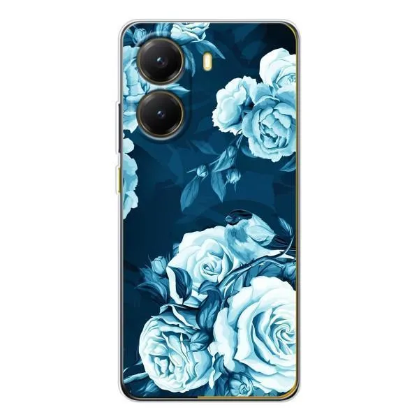 Чехол с принтом «Голубые Бутоны» для Xiaomi POCO X7 Pro Чехол с принтом «Голубые Бутоны» для Xiaomi POCO X7 Pro