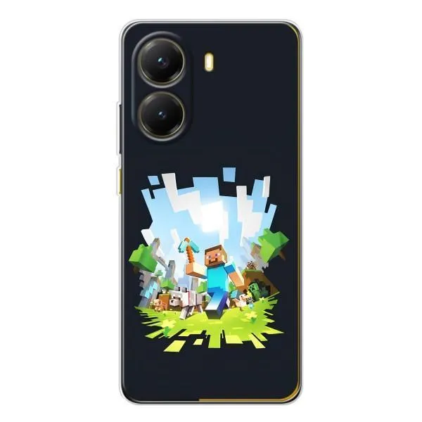 Чехол с принтом «персонажи Minecraft» для Xiaomi POCO X7 Pro Чехол с принтом «персонажи Minecraft» для Xiaomi POCO X7 Pro