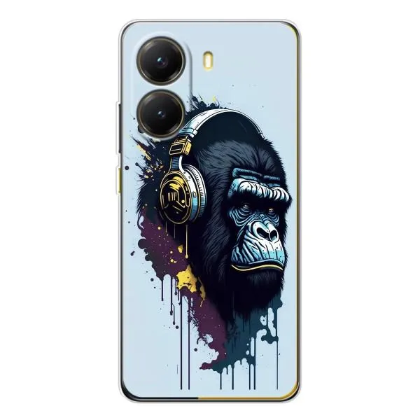 Чехол с принтом «Горилла в наушниках» для Xiaomi POCO X7 Pro Чехол с принтом «Горилла в наушниках» для Xiaomi POCO X7 Pro