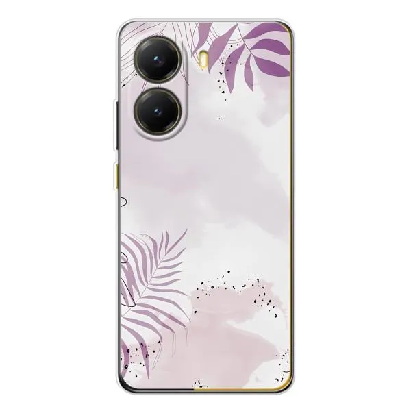 Чехол с принтом «Фиолетовые листья» для Xiaomi POCO X7 Pro