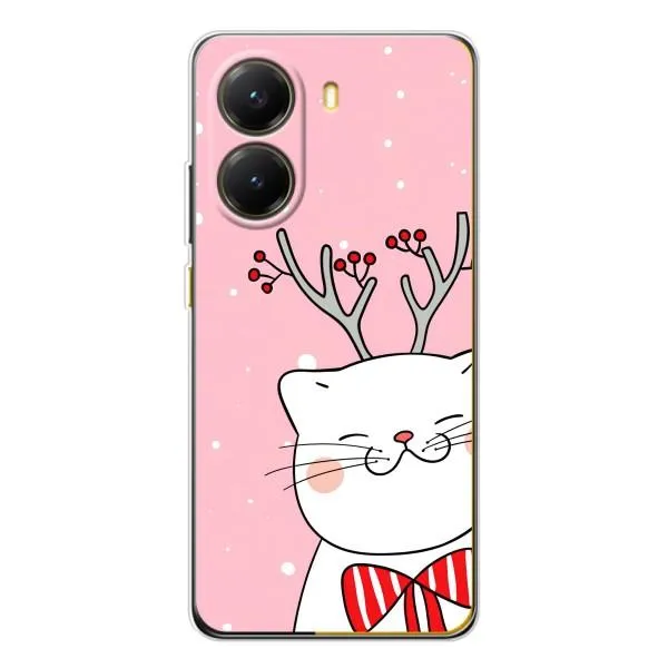 Чехол с принтом «Зимний кот» для Xiaomi POCO X7 Pro Чехол с принтом «Зимний кот» для Xiaomi POCO X7 Pro