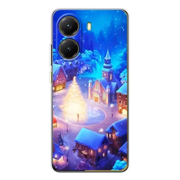 Чехол с принтом «Рождественский город» для Xiaomi POCO X7 Pro